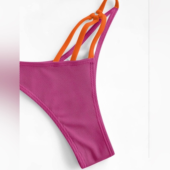 NWT- ZAFUL CUT OUT THONG BIKINI - Picture 6 of 9